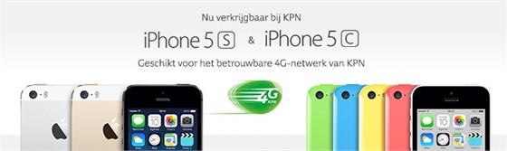 Nu verkrijgbaar bij KPN iPhone 5s & 5c. Geschikt voor het betrouwbare 4G netwerk van KPN